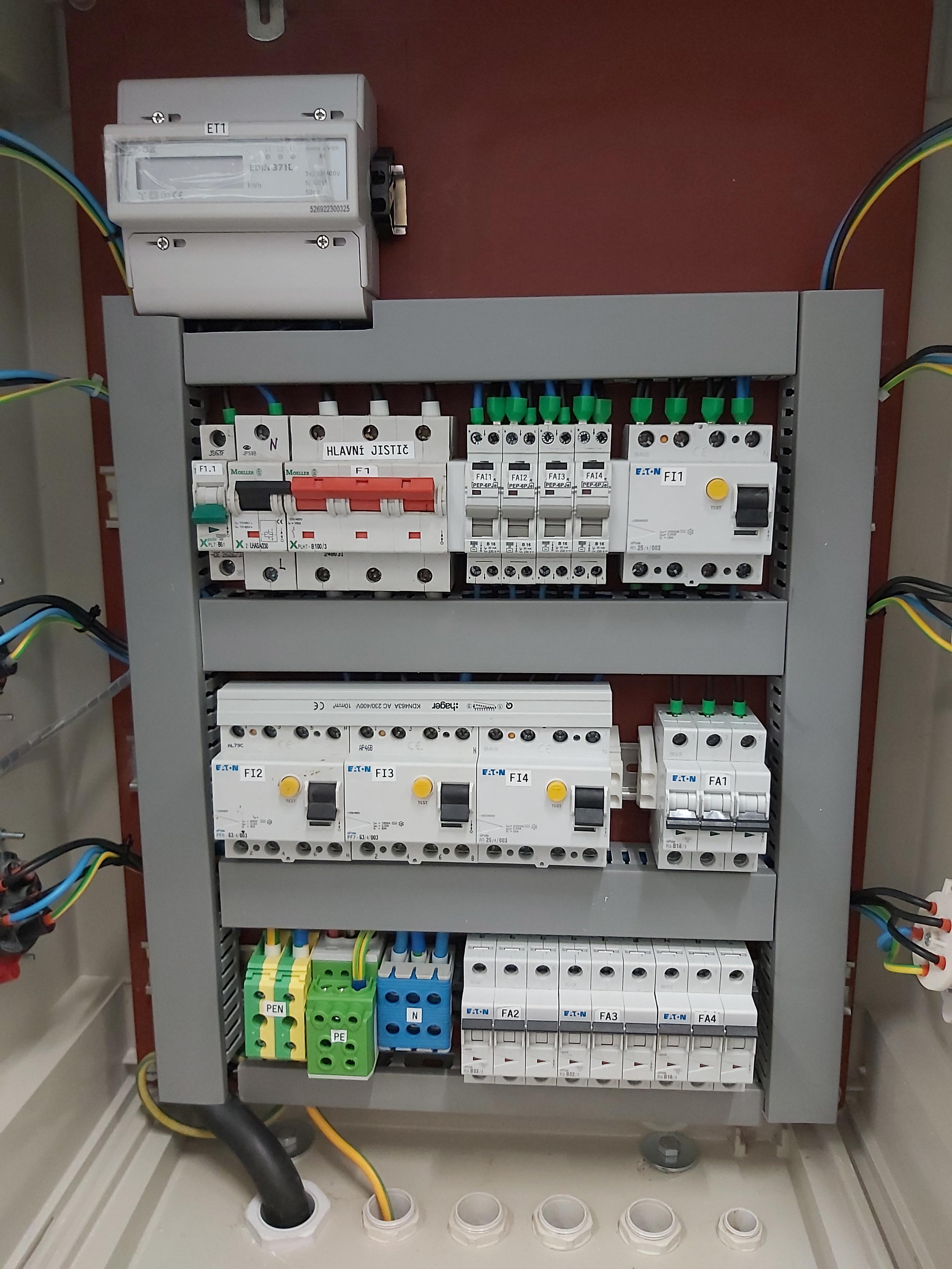 Rozvaděč staveništní s elektroměrem 3F/400V